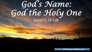 name holy one