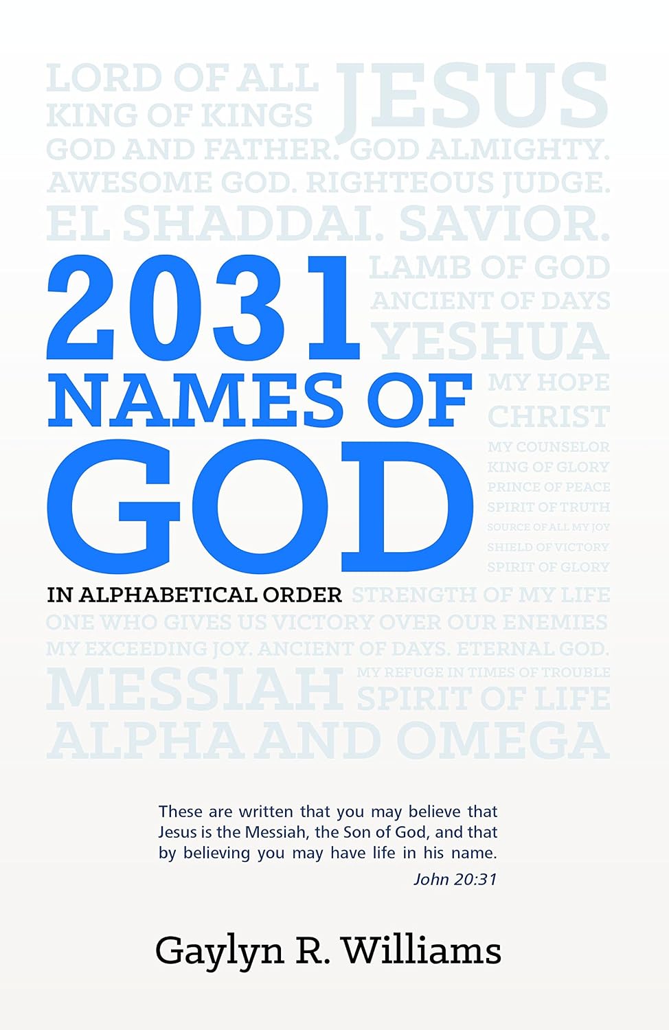 Cover of 2031 Names of God in Alphabetical Order